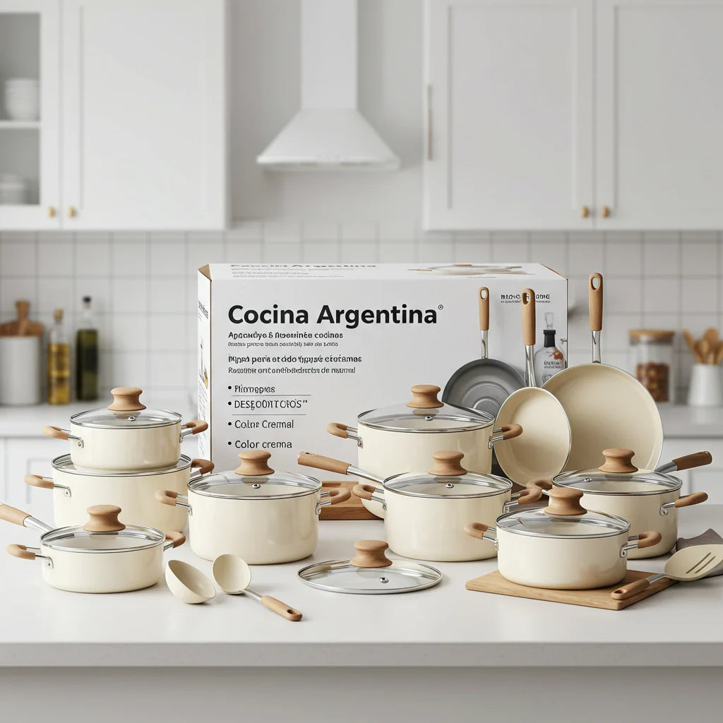 Batería de Cocina de 18 Ollas