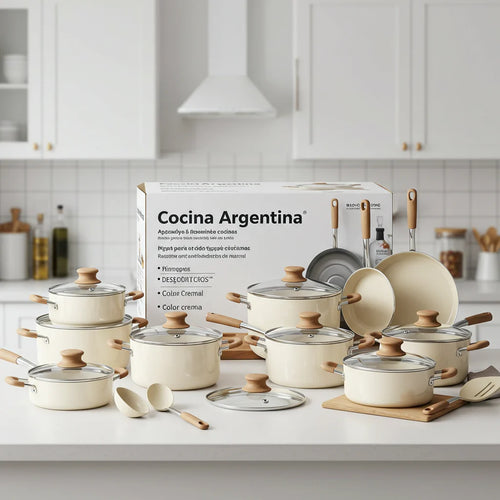 Batería de Cocina de 18 Ollas